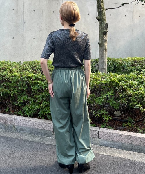 terrace(テラス)の「ラメニットプルオーバー(ニット/セーター・レディース・ブラック/オフホワイト/ライム/カーキブラウン・MEDIUM)」の5枚目の写真
