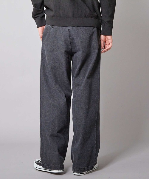 UNION STATION（ユニオンステーション）の「WIDE LEG デニムパンツ（デニムパンツ・メンズ・ブラック/ブルー・S/M/L）」の5枚目の写真