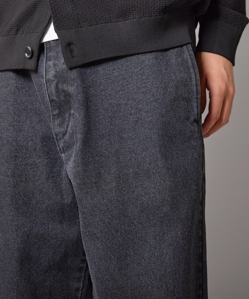 UNION STATION（ユニオンステーション）の「WIDE LEG デニムパンツ（デニムパンツ・メンズ・ブラック/ブルー・S/M/L）」の6枚目の写真