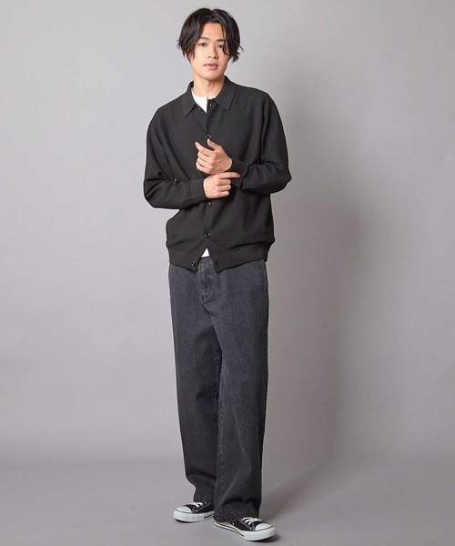 UNION STATION（ユニオンステーション）の「WIDE LEG デニムパンツ（デニムパンツ・メンズ・ブラック/ブルー・S/M/L）」の7枚目の写真