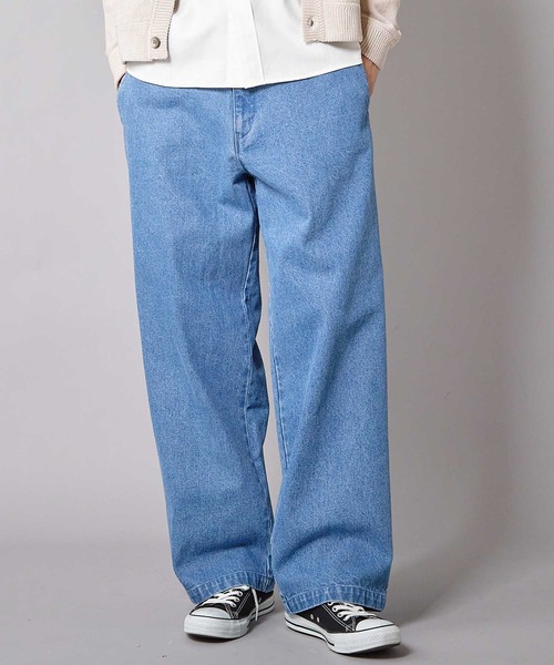 UNION STATION（ユニオンステーション）の「WIDE LEG デニムパンツ（デニムパンツ・メンズ・ブラック/ブルー・S/M/L）」の8枚目の写真