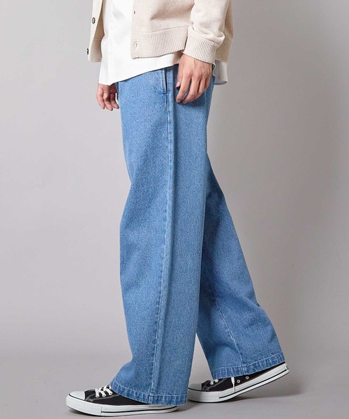 UNION STATION（ユニオンステーション）の「WIDE LEG デニムパンツ（デニムパンツ・メンズ・ブラック/ブルー・S/M/L）」の9枚目の写真