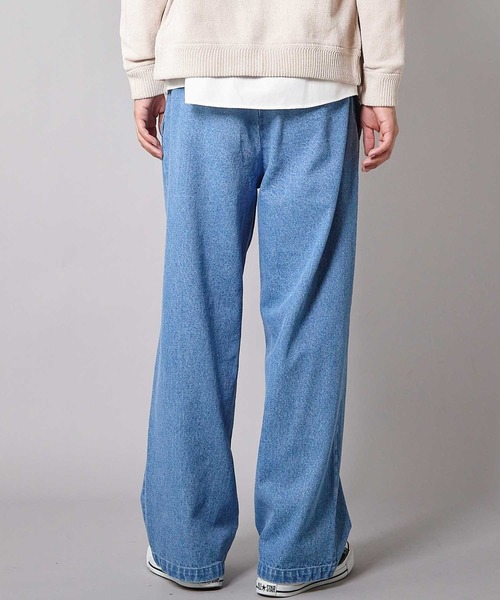 UNION STATION（ユニオンステーション）の「WIDE LEG デニムパンツ（デニムパンツ・メンズ・ブラック/ブルー・S/M/L）」の10枚目の写真