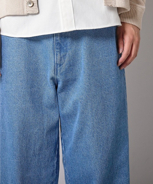UNION STATION（ユニオンステーション）の「WIDE LEG デニムパンツ（デニムパンツ・メンズ・ブラック/ブルー・S/M/L）」の11枚目の写真