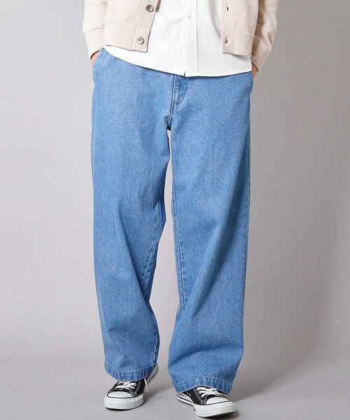 UNION STATION（ユニオンステーション）の「WIDE LEG デニムパンツ（デニムパンツ・メンズ・ブラック/ブルー・S/M/L）」の13枚目の写真