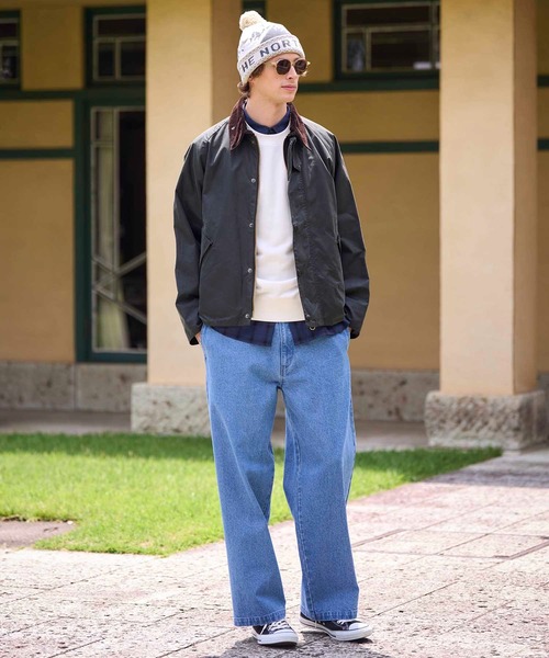 UNION STATION（ユニオンステーション）の「WIDE LEG デニムパンツ（デニムパンツ・メンズ・ブラック/ブルー・S/M/L）」の17枚目の写真