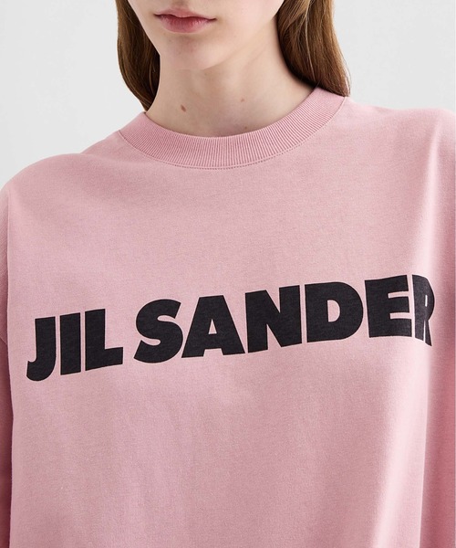 JIL SANDER（ジルサンダー）の「T-SHIRT CN SS（Tシャツ/カットソー・レディース・ピンク/ネイビー・S/XS/XXS）」の5枚目の写真
