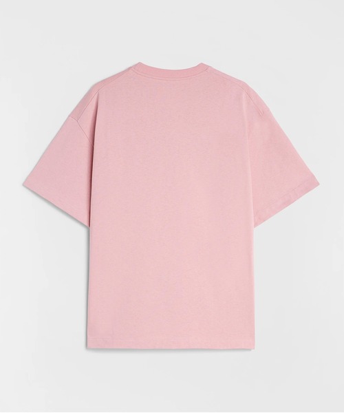 JIL SANDER（ジルサンダー）の「T-SHIRT CN SS（Tシャツ/カットソー・レディース・ピンク/ネイビー・S/XS/XXS）」の6枚目の写真