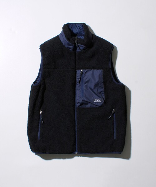 2WAYで着回せる】【UNISEX】GLOSTER配色別注 TAIONボア×ダウンベスト