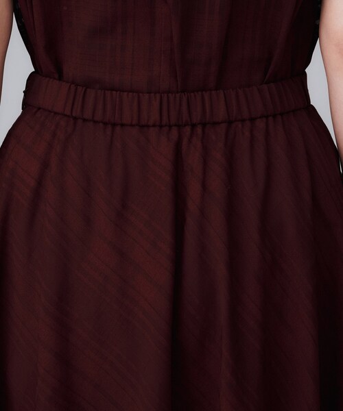 UNTITLED（アンタイトル）の「【セットアップ可/後ろウエストゴム】シアーチェックスカート（スカート・レディース・パープル系/チャコールグレー・50/48/46/44/42/04/03/02/01/00）」の19枚目の写真