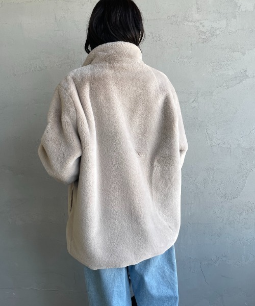 TATRAS（タトラス）の「[TATRAS/タトラス] ASTONI ファーブルゾン（ブルゾン・レディース・ライトグレー/ブラック・3/2/4）」の6枚目の写真