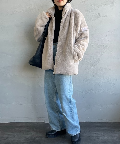 TATRAS（タトラス）の「[TATRAS/タトラス] ASTONI ファーブルゾン（ブルゾン・レディース・ライトグレー/ブラック・3/2/4）」の7枚目の写真