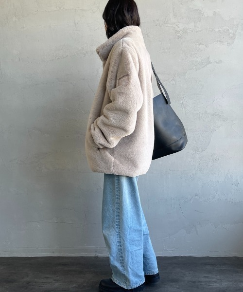 TATRAS（タトラス）の「[TATRAS/タトラス] ASTONI ファーブルゾン（ブルゾン・レディース・ライトグレー/ブラック・3/2/4）」の10枚目の写真