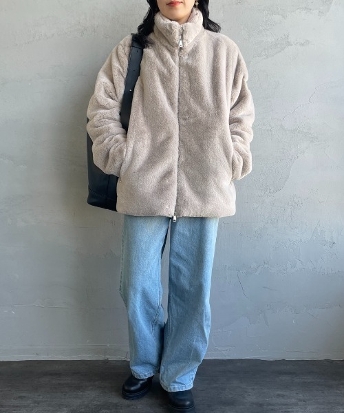 TATRAS（タトラス）の「[TATRAS/タトラス] ASTONI ファーブルゾン（ブルゾン・レディース・ライトグレー/ブラック・3/2/4）」の9枚目の写真