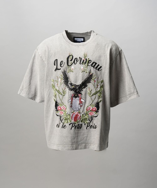 UNISEX》Various Artists Embroidery Prime-Over Crew Neck T