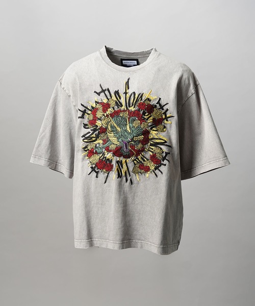 UNISEX》Various Artists Embroidery Prime-Over Crew Neck T