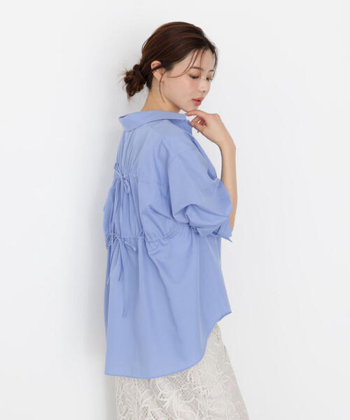 PROPORTION BODY DRESSING（プロポーションボディドレッシング）の「＜ウォッシャブル＞バックリボンシャツ / 1215210911（シャツ/ブラウス・レディース・ホワイト/ブルー系その他/ブルー・FREE）」の17枚目の写真