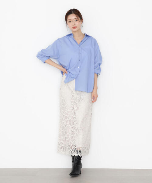 PROPORTION BODY DRESSING（プロポーションボディドレッシング）の「＜ウォッシャブル＞バックリボンシャツ / 1215210911（シャツ/ブラウス・レディース・ホワイト/ブルー系その他/ブルー・FREE）」の19枚目の写真