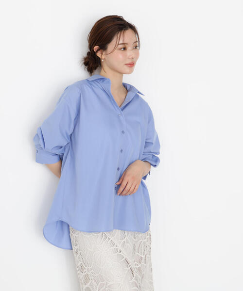 PROPORTION BODY DRESSING（プロポーションボディドレッシング）の「＜ウォッシャブル＞バックリボンシャツ / 1215210911（シャツ/ブラウス・レディース・ホワイト/ブルー系その他/ブルー・FREE）」の22枚目の写真