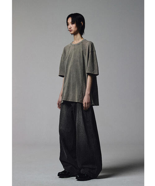 [NOT4NERD] Linen Like Curved Semi Wide Denim Pants /追跡付 MUSINSA | NOT4NERD Linen Like Curved Semi Wide Denim Pants