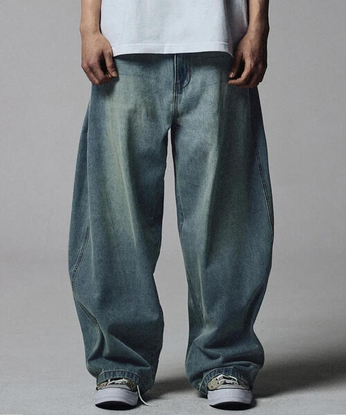 NOT4NERD(ノットフォーナード)の「NOT4NERD/ノットフォーナード/Linen Curved Wide Pants(デニムパンツ・メンズ・ブラック/その他18・L/XL)」の19枚目の写真