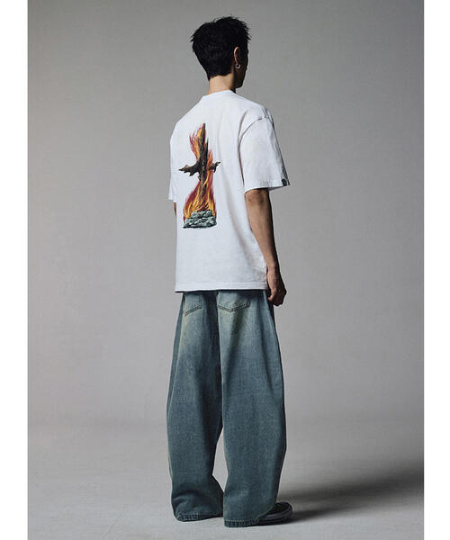 NOT4NERD/ノットフォーナード/Linen Curved Wide Pants（デニムパンツ