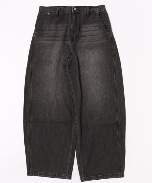 NOT4NERD/ノットフォーナード/Linen Curved Wide Pants（デニム