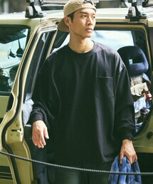 FREAK'S STORE | 限定展開 9オンス Heavyweight ビッグシルエット クルーネック ロングスリーブTシャツ/ヘビーウェイト/ロンTEE(Tシャツ/カットソー)