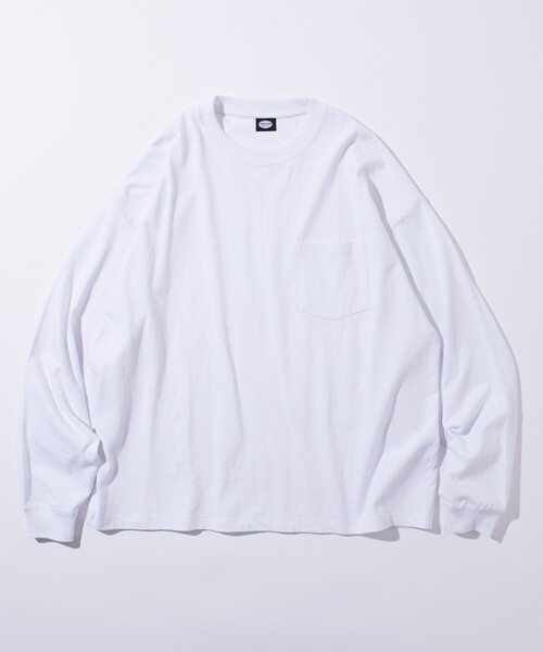 FREAK'S STORE（フリークスストア）の「限定展開 9オンス Heavyweight ビッグシルエット クルーネック ロングスリーブTシャツ/ヘビーウェイト/ロンTEE（Tシャツ/カットソー・メンズ・ネイビー/スミクロ/ホワイト/ホワイト系その他/ブラック/アッシュグレー・SMALL/MEDIUM/LARGE）」の20枚目の写真