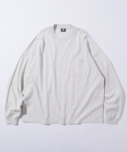 FREAK'S STORE（フリークスストア）の「限定展開 9オンス Heavyweight ビッグシルエット クルーネック ロングスリーブTシャツ/ヘビーウェイト/ロンTEE（Tシャツ/カットソー・メンズ・ネイビー/スミクロ/ホワイト/ホワイト系その他/ブラック/アッシュグレー・SMALL/MEDIUM/LARGE）」の22枚目の写真