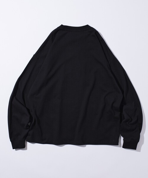 STONE  ヘビーウェイト　ロングスリーブ　　ブラック　Lサイズ セール】限定展開 9オンス Heavyweight ビッグシルエット クルーネック