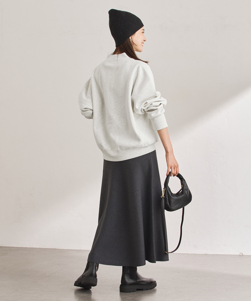 FRAMeWORK（フレームワーク）の「Champion/チャンピオン 別注REVERSE WEAVE11.5OZロゴハーフジップ（スウェット・レディース・チャコールグレー/アイボリー・FREE）」の13枚目の写真