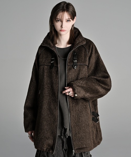 Bear piping shaggy blouson/ベアーパイピングシャギーブルゾン