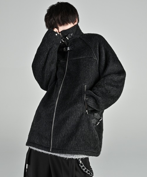 セール】Bear piping shaggy blouson/ベアーパイピングシャギー
