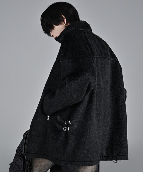 ADRER(アドラー)の「Bear piping shaggy blouson/ベアーパイピングシャギーブルゾン(ブルゾン・メンズ・ブラック/ブラウン・S/XS/L/M)」の6枚目の写真