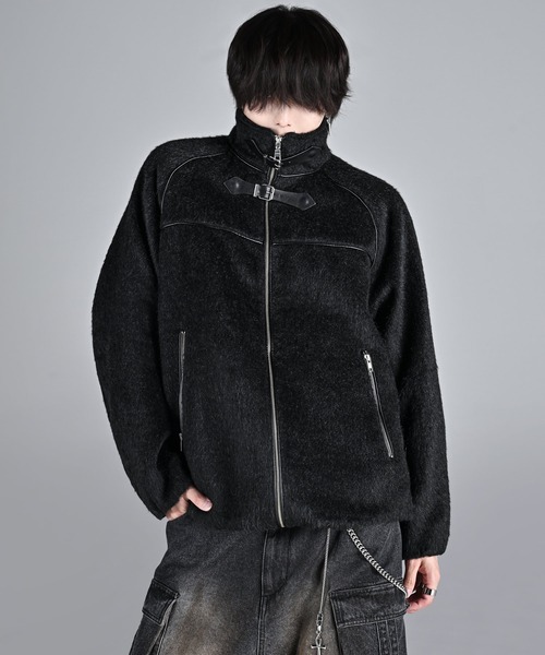 ADRER(アドラー)の「Bear piping shaggy blouson/ベアーパイピングシャギーブルゾン(ブルゾン・メンズ・ブラック/ブラウン・S/XS/L/M)」の9枚目の写真