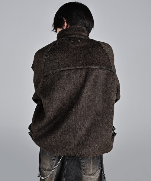 ADRER(アドラー)の「Bear piping shaggy blouson/ベアーパイピングシャギーブルゾン(ブルゾン・メンズ・ブラック/ブラウン・S/XS/L/M)」の18枚目の写真