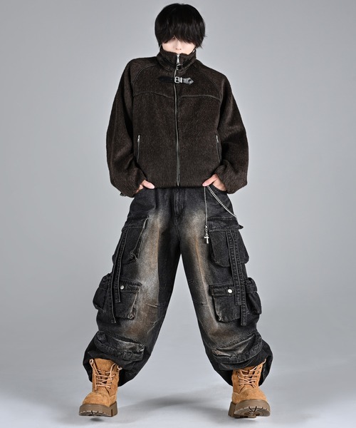 ADRER(アドラー)の「Bear piping shaggy blouson/ベアーパイピングシャギーブルゾン(ブルゾン・メンズ・ブラック/ブラウン・S/XS/L/M)」の19枚目の写真