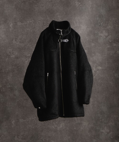 jself シャギーブルゾン my beautiful landlet - 【残り一点】シャギーフロントジップブルゾン