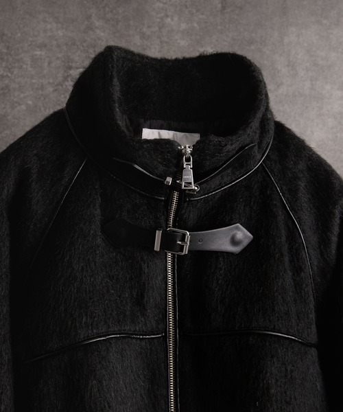 ADRER(アドラー)の「Bear piping shaggy blouson/ベアーパイピングシャギーブルゾン(ブルゾン・メンズ・ブラック/ブラウン・S/XS/L/M)」の22枚目の写真