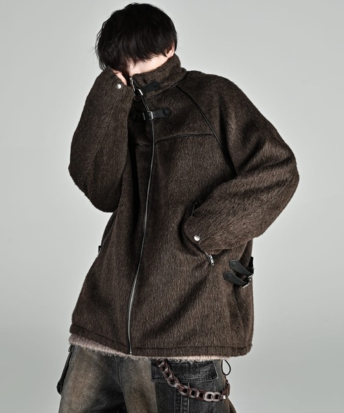 Bear piping shaggy blouson/ベアーパイピングシャギーブルゾン