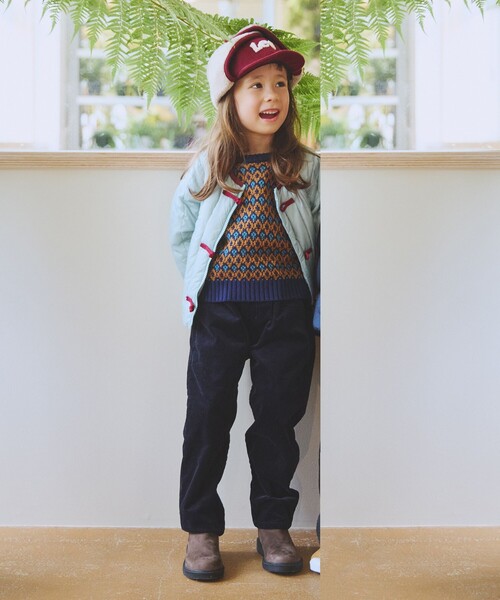 TAION（タイオン）の「【別注】TAION / チャイナボタン インナーダウン ブルゾン 2025FW（100～140cm）（ダウンジャケット/コート・キッズ・チャコールグレー/ミント・100/110/120/130/140）」の3枚目の写真