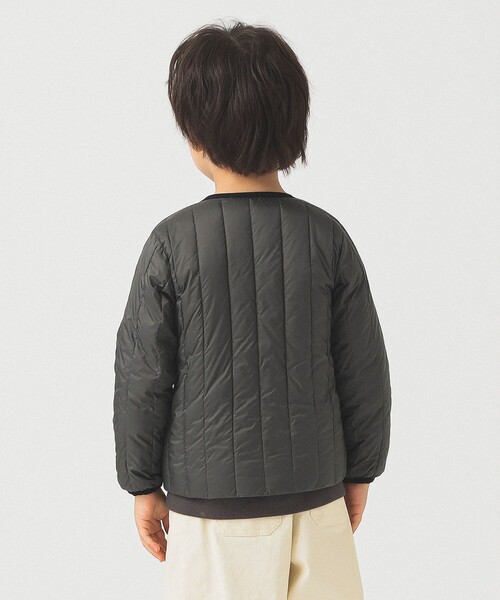 TAION（タイオン）の「【別注】TAION / チャイナボタン インナーダウン ブルゾン 2025FW（100～140cm）（ダウンジャケット/コート・キッズ・チャコールグレー/ミント・100/110/120/130/140）」の10枚目の写真
