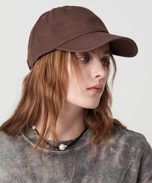 ASTRAET（アストラット）の「＜ASTRAET＞コットン ベースボールキャップ（キャップ・レディース・ライトブルー/ブラック/ライトピンク/ダークブラウン/ベージュ・FREE）」の2枚目の写真