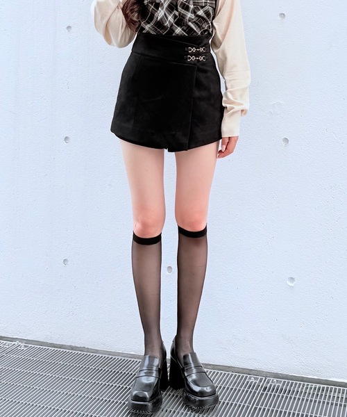 NOMAE（ノーマエ）の「スエードラップスカパン（スカート・レディース・アイボリー系/ブラック/ブラウン・FREE）」の7枚目の写真