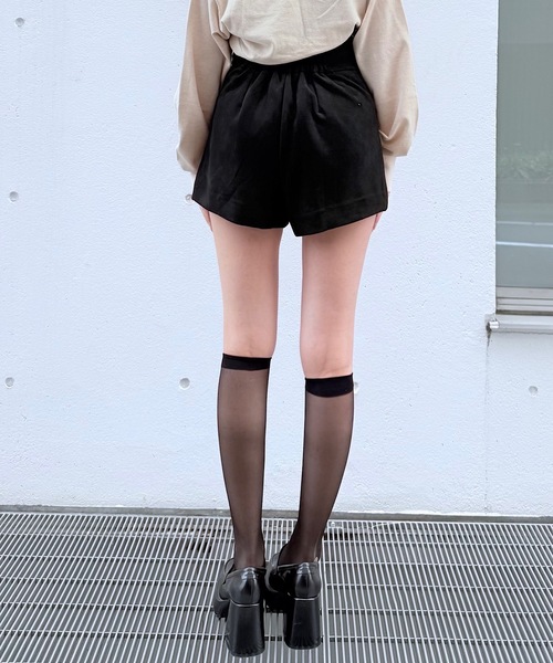 NOMAE（ノーマエ）の「スエードラップスカパン（スカート・レディース・アイボリー系/ブラック/ブラウン・FREE）」の12枚目の写真