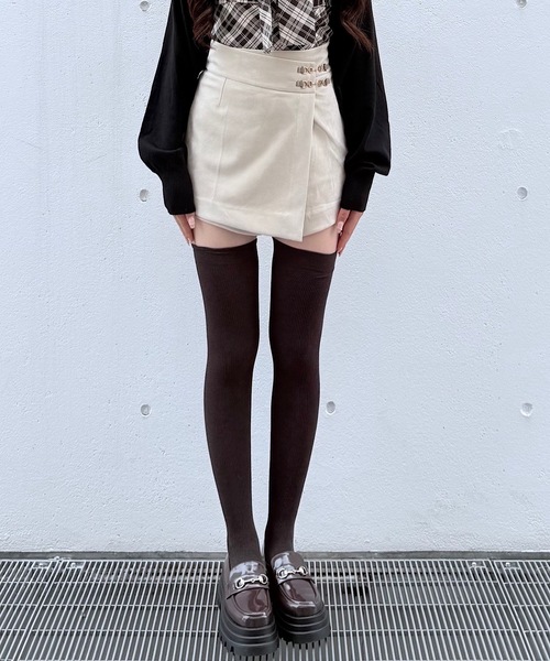 NOMAE（ノーマエ）の「スエードラップスカパン（スカート・レディース・アイボリー系/ブラック/ブラウン・FREE）」の22枚目の写真