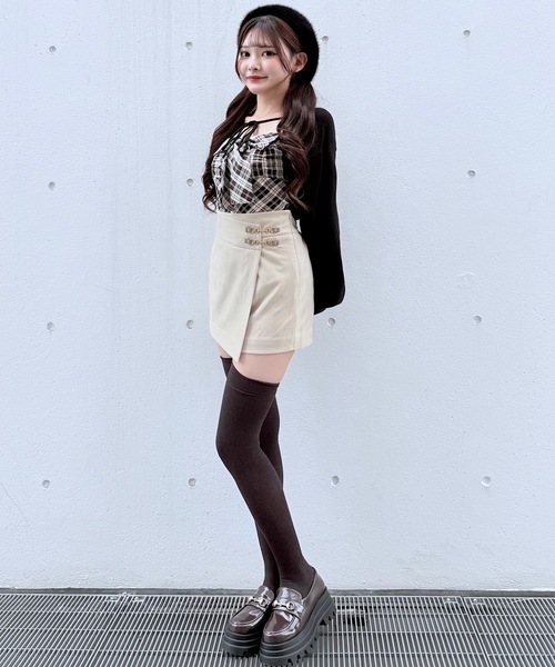 NOMAE（ノーマエ）の「スエードラップスカパン（スカート・レディース・アイボリー系/ブラック/ブラウン・FREE）」の21枚目の写真