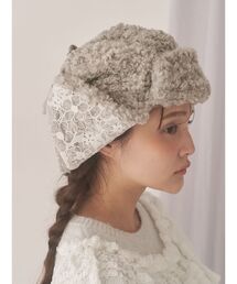 merry jenny | レースドッキングボアハット(ハット)