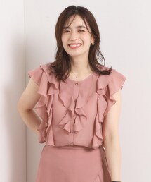 ITS'DEMO | 【手洗い可／セットアップ可】シアーフリルブラウス(シャツ/ブラウス)